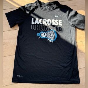 Nike Black Dri-FIT Tee Lacrosse Unlimited